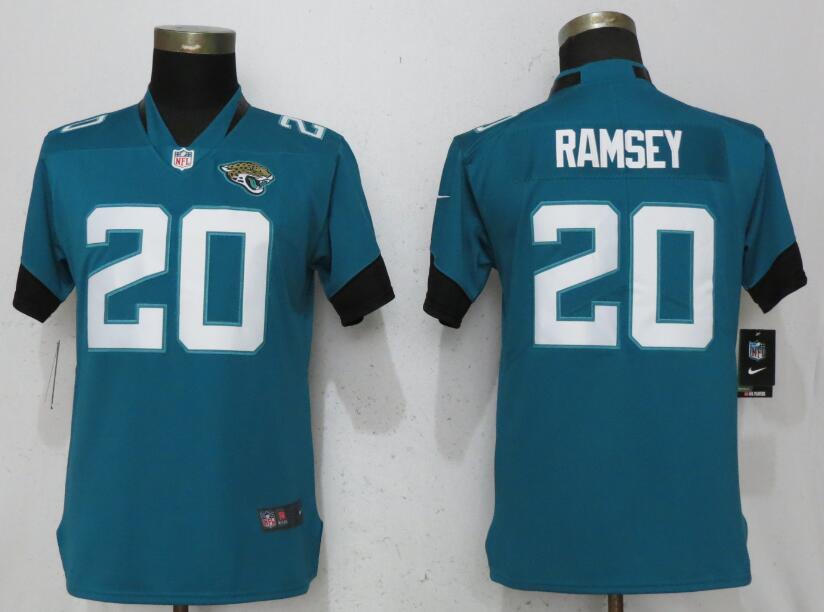 Women Jacksonville Jaguars #20 Ramsey Green Vapor Untouchable Player Nike NFL Jerseys->dallas cowboys->NFL Jersey